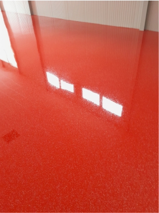 Kunsthartzbeschichtung Rot Schmidt Boeden